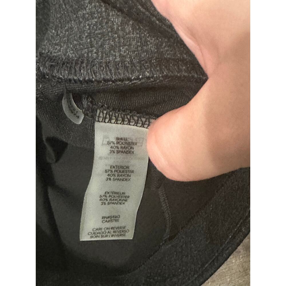 Calvin Klein Women's Dark Gray Stretch Textured Slim Leg Ankle Pants Size 1X NWT - Picture 4 of 4